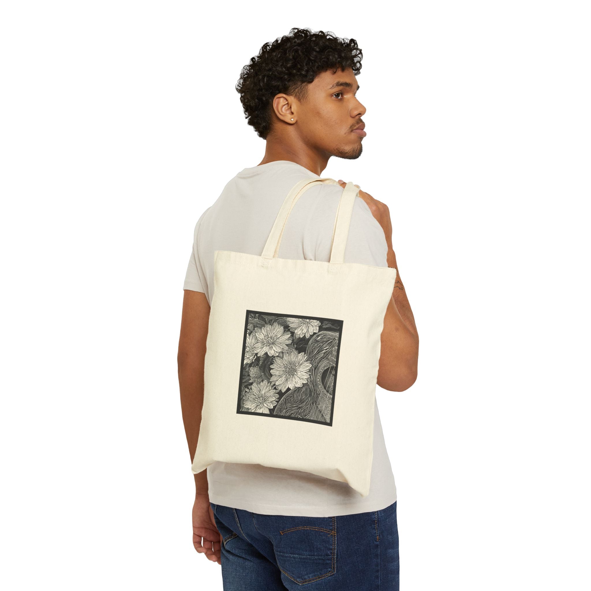 I AM ICONIC:  Austin Mural - Kanna Canvas Tote Bag