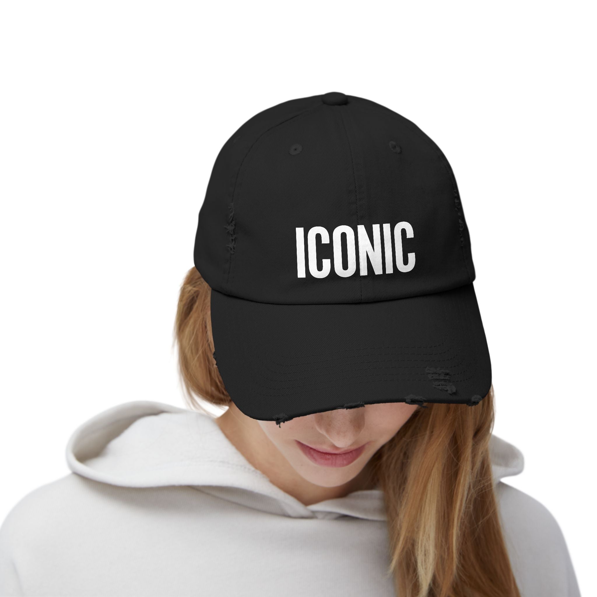 ICONIC Unisex Distressed Cap