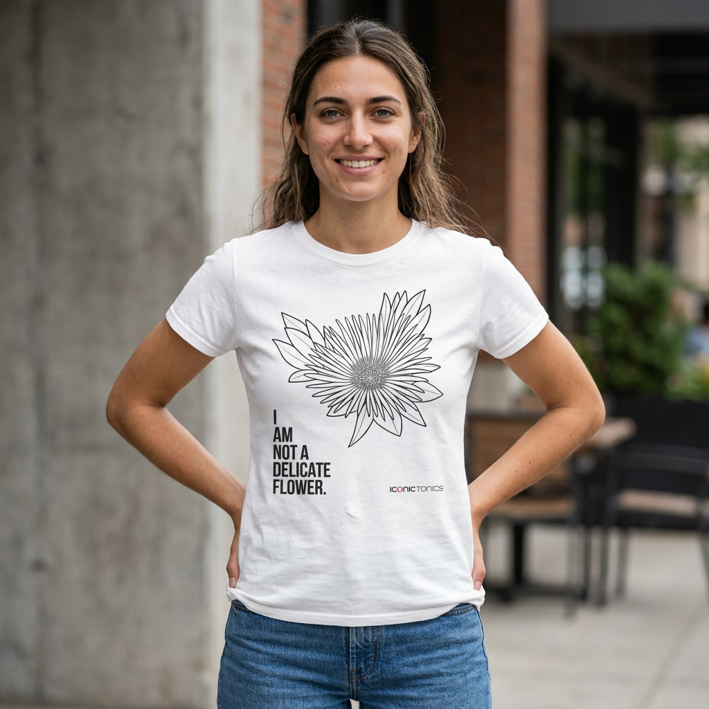 Delicate Flower - Kanna - Unisex Heavy Cotton Tee